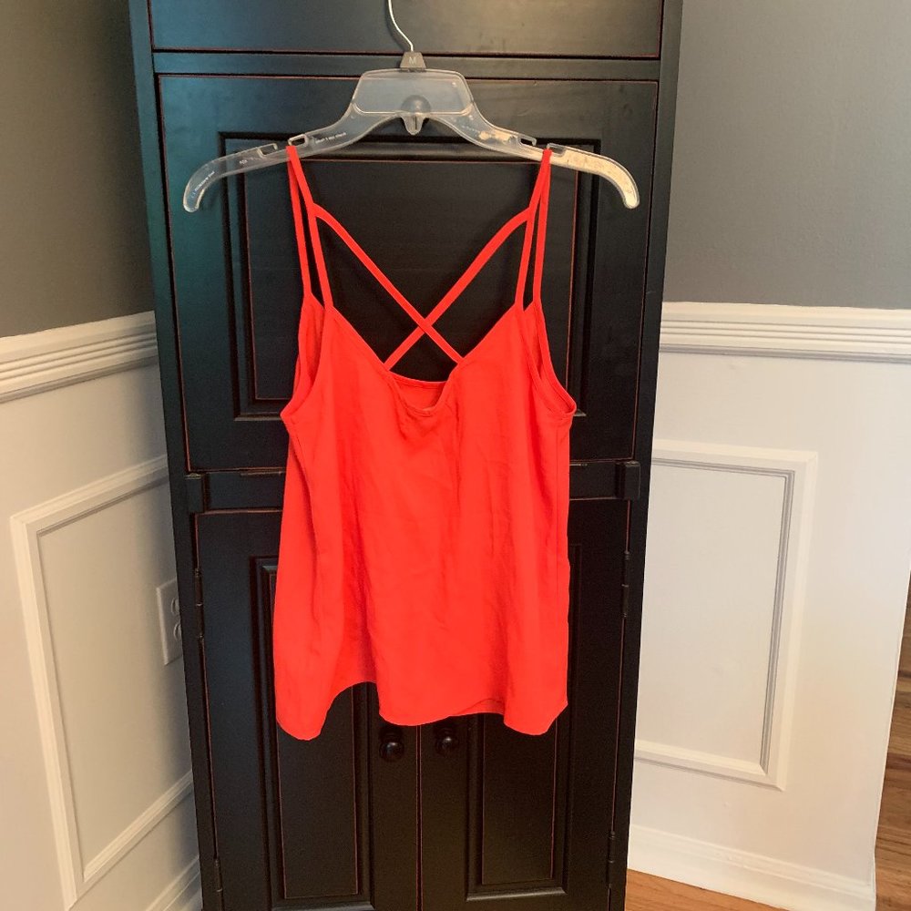 Abercrombie & Fitch Orange cross back tank